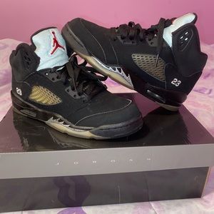 Air Jordan 5 Retro GS Black Metallic